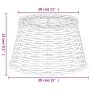 Pantalla para lámpara mimbre marrón Ø38x23 cm by , Lampshades - Ref: Foro24-364392, Price: 39,00 €, Discount: %