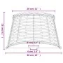 Pantalla para lámpara mimbre marrón Ø38x23 cm by , Lampshades - Ref: Foro24-364392, Price: 39,00 €, Discount: %