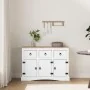 Aparador Corona Range de pino mexicano blanco 132x43x78 cm by , Sideboards - Ref: Foro24-282634, Price: 341,50 €, Discount: %