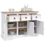 Aparador Corona Range de pino mexicano blanco 132x43x78 cm by , Sideboards - Ref: Foro24-282634, Price: 341,50 €, Discount: %