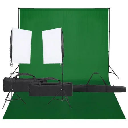 Kit de estudio fotográfico con set de luces y fondo by , Flashes and studio lighting - Ref: Foro24-3094742, Price: 169,93 €, ...