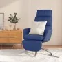 Sillón de relax con reposapiés tela azul by , Armchairs - Ref: Foro24-3097528, Price: 139,60 €, Discount: %