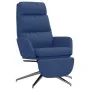 Sillón de relax con reposapiés tela azul by , Armchairs - Ref: Foro24-3097528, Price: 139,60 €, Discount: %