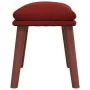 Sillón de relax con taburete tela rojo tinto von , Sessel - Ref: Foro24-3097879, Preis: 160,51 €, Rabatt: %