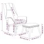 Sillón de relax con taburete tela rojo tinto von , Sessel - Ref: Foro24-3097879, Preis: 160,51 €, Rabatt: %