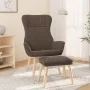 Sillón de relax con taburete de tela gris taupé by , Armchairs - Ref: Foro24-3097891, Price: 145,93 €, Discount: %