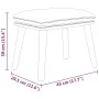 Sillón de relax con taburete de tela gris taupé by , Armchairs - Ref: Foro24-3097891, Price: 145,93 €, Discount: %