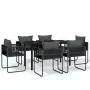 Juego de comedor para jardín 7 piezas negro von , Gartensets - Ref: Foro24-3099080, Preis: 534,06 €, Rabatt: %
