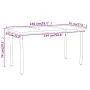 Juego de comedor para jardín 7 piezas negro von , Gartensets - Ref: Foro24-3099080, Preis: 534,06 €, Rabatt: %