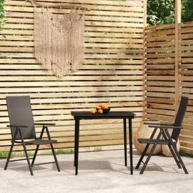 Juego de comedor de jardín 3 piezas negro by , Garden sets - Ref: Foro24-3099107, Price: 244,08 €, Discount: %