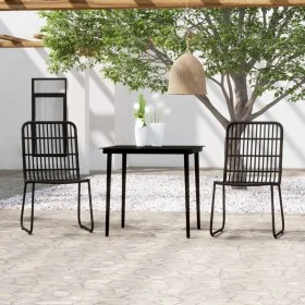 Juego de comedor para jardín 3 piezas negro by , Garden sets - Ref: Foro24-3099179, Price: 321,76 €, Discount: %