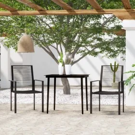 Juego de comedor de jardín 3 piezas negro by , Garden sets - Ref: Foro24-3099203, Price: 191,77 €, Discount: %