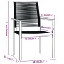 Juego de comedor de jardín 3 piezas negro von , Gartensets - Ref: Foro24-3099203, Preis: 192,12 €, Rabatt: %