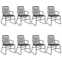 Juego de comedor de jardín 9 piezas ratán PVC negro by , Garden sets - Ref: Foro24-3099220, Price: 672,71 €, Discount: %