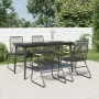 Juego de comedor de jardín 5 piezas ratán PVC negro von , Gartensets - Ref: Foro24-3099217, Preis: 330,69 €, Rabatt: %
