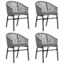 Juego de comedor para jardín 5 piezas ratán sintético gris von , Gartensets - Ref: Foro24-3099234, Preis: 395,45 €, Rabatt: %