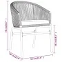 Juego de comedor para jardín 5 piezas ratán sintético gris von , Gartensets - Ref: Foro24-3099234, Preis: 395,45 €, Rabatt: %