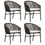 Juego de comedor de jardín 5 piezas con cojines marrón von , Gartensets - Ref: Foro24-3099229, Preis: 547,62 €, Rabatt: %