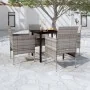 Juego de comedor para jardín 5 piezas con cojines gris y negro by , Garden sets - Ref: Foro24-3099288, Price: 355,93 €, Disco...