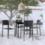 Juego de comedor para jardín 5 piezas negro de , Conjuntos de jardín - Ref: Foro24-3099276, Precio: 304,21 €, Descuento: %