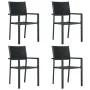 Juego de comedor para jardín 5 piezas negro de , Conjuntos de jardín - Ref: Foro24-3099276, Precio: 304,21 €, Descuento: %