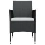 Juego de comedor de jardín 3 piezas con cojines negro de , Conjuntos de jardín - Ref: Foro24-3099281, Precio: 220,01 €, Descu...