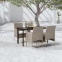 Juego de comedor de jardín 5 piezas con cojines beige y negro von , Gartensets - Ref: Foro24-3099295, Preis: 380,74 €, Rabatt: %