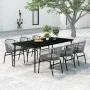 Juego de comedor de jardín 7 piezas ratán sintético gris by , Garden sets - Ref: Foro24-3099255, Price: 716,84 €, Discount: %