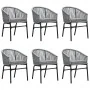 Juego de comedor de jardín 7 piezas ratán sintético gris by , Garden sets - Ref: Foro24-3099255, Price: 716,84 €, Discount: %