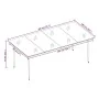 Juego de comedor de jardín 7 piezas ratán sintético gris by , Garden sets - Ref: Foro24-3099255, Price: 716,84 €, Discount: %