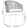 Juego de comedor de jardín 7 piezas ratán sintético gris by , Garden sets - Ref: Foro24-3099255, Price: 716,84 €, Discount: %