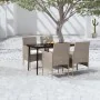 Juego de comedor de jardín 5 piezas con cojines beige y negro de , Conjuntos de jardín - Ref: Foro24-3099319, Precio: 378,31 ...