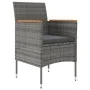 Juego de comedor de jardín 7 piezas con cojines gris y negro von , Gartensets - Ref: Foro24-3099350, Preis: 521,70 €, Rabatt: %