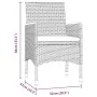 Juego de comedor de jardín 7 piezas con cojines gris y negro von , Gartensets - Ref: Foro24-3099350, Preis: 521,70 €, Rabatt: %