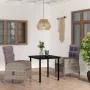 Juego de comedor de jardín 3 piezas con cojines gris y negro de , Conjuntos de jardín - Ref: Foro24-3099359, Precio: 382,64 €...
