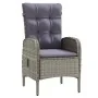 Juego de comedor de jardín 3 piezas con cojines gris y negro de , Conjuntos de jardín - Ref: Foro24-3099359, Precio: 382,64 €...