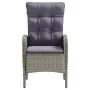 Juego de comedor de jardín 3 piezas con cojines gris y negro de , Conjuntos de jardín - Ref: Foro24-3099359, Precio: 382,64 €...