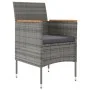 Juego de comedor de jardín 9 piezas gris y negro von , Gartensets - Ref: Foro24-3099352, Preis: 849,02 €, Rabatt: %