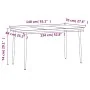 Juego de comedor para jardín 5 piezas con cojines gris y negro de , Conjuntos de jardín - Ref: Foro24-3099373, Precio: 649,24...