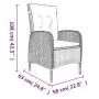 Juego de comedor de jardín 3 piezas con cojines negro von , Gartensets - Ref: Foro24-3099365, Preis: 392,81 €, Rabatt: %