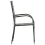Juego de comedor para jardín 7 piezas gris y negro by , Garden sets - Ref: Foro24-3099392, Price: 379,19 €, Discount: %