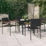 Juego de comedor para jardín 5 piezas negro de , Conjuntos de jardín - Ref: Foro24-3099414, Precio: 309,31 €, Descuento: %