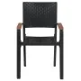 Juego de comedor para jardín 5 piezas negro de , Conjuntos de jardín - Ref: Foro24-3099414, Precio: 309,31 €, Descuento: %