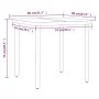 Juego de comedor para jardín 5 piezas negro de , Conjuntos de jardín - Ref: Foro24-3099414, Precio: 309,31 €, Descuento: %