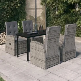 Juego de comedor de jardín 5 piezas con cojines gris von , Gartensets - Ref: Foro24-3099475, Preis: 761,89 €, Rabatt: %