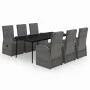 Juego de comedor de jardín 7 piezas con cojines gris von , Gartensets - Ref: Foro24-3099489, Preis: 1,00 €, Rabatt: %