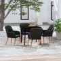 Juego de comedor de jardín 5 piezas con cojines negro by , Garden sets - Ref: Foro24-3099518, Price: 473,46 €, Discount: %