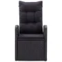 Juego de comedor de jardín 5 piezas con cojines negro by , Garden sets - Ref: Foro24-3099480, Price: 709,80 €, Discount: %