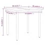 Juego de comedor de jardín 5 piezas con cojines negro by , Garden sets - Ref: Foro24-3099480, Price: 709,80 €, Discount: %