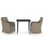 Juego de comedor de jardín 3 piezas con cojines marrón von , Gartensets - Ref: Foro24-3099547, Preis: 373,72 €, Rabatt: %